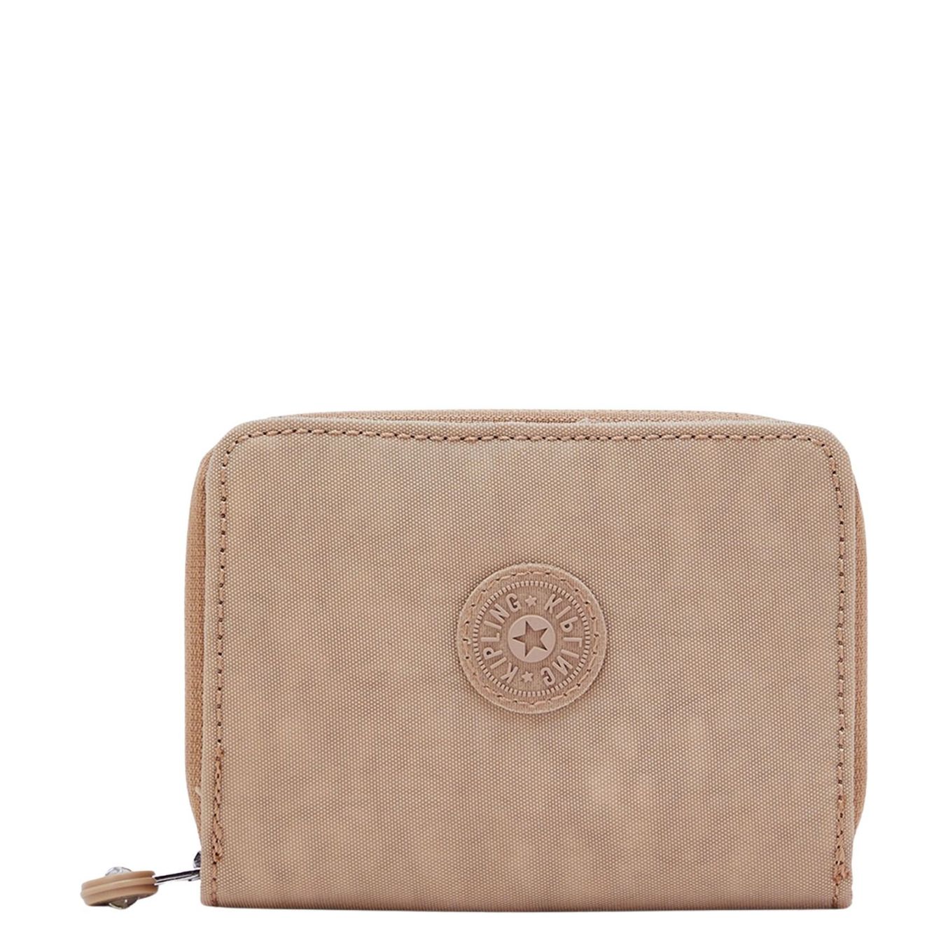 Kipling portemonnee bruin en beige