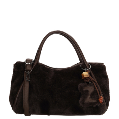 Zebra Trends Jolie Handtas - afneembare schouderriem - donkerbruin