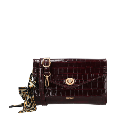 Charm London Knightsbridge Crossbody Schoudertas bordeaux
