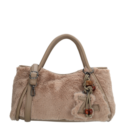 Zebra Trends Jolie Handtas - afneembare schouderriem - lichttaupe