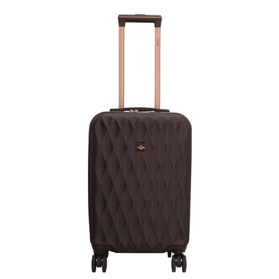 Charm London Honey Handbagage Spinner 55 cm - 34 liter - 55x35x22.5 cm - donker bruin