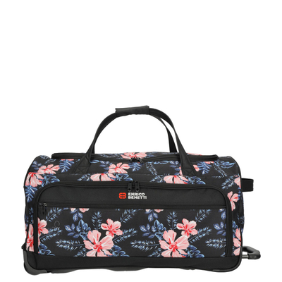 Enrico Benetti Santa Cruz 2-Wiels Reistas 65 cm - 83 liter - 65x35x36 cm - black flower
