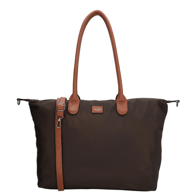 Charm London Buckingham Laptopschoudertas - 15.6" laptopvak - donkerbruin