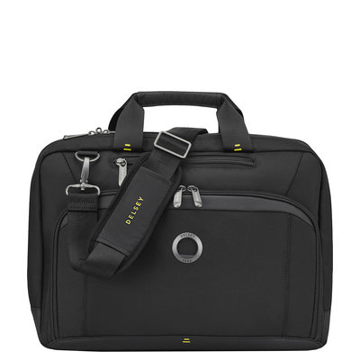 Delsey DLC Pro Laptop Schoudertas - 15" laptopvak - zwart