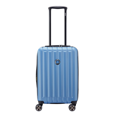 Delsey Longitude Handbagage Spinner 55 cm - Uitbreidbaar 29/37 liter - 55x35x20/25 cm - blauw