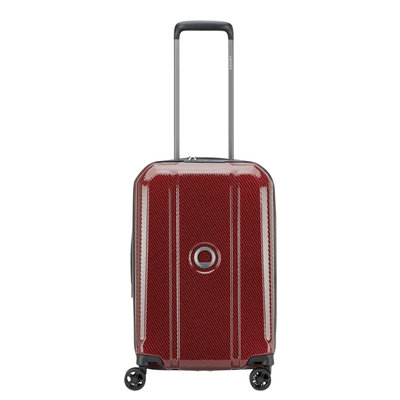 Delsey Helium Ultimate Handbagage Spinner 55 cm - Uitbreidbaar 31/39 liter - 55x35x20/25 cm - bordeaux rood