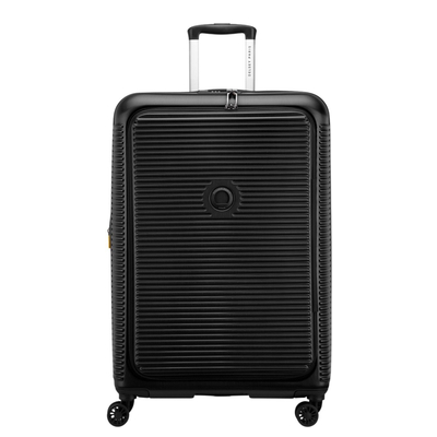 Delsey Freestyle Spinner 76 cm - met vooropening - Uitbreidbaar 100/109 liter - 76x50.5x31.5/34 cm - zwart