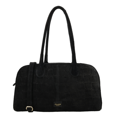 Charm London Cairo Schoudertas - afneembare schouderriem - zwart