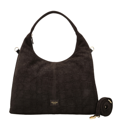 Charm London Cairo Shopper - afneembare schouderriem - donkerbruin