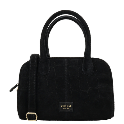 Charm London Cairo Handtas - afneembare schouderriem - zwart